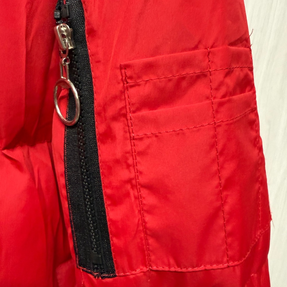 Cozy Red Puffer Jacket - Picture 3 of 4